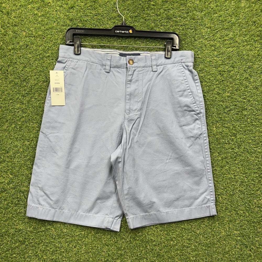 Tommy Hilfiger Shorts Mens 32 Classic Fit Chino Short Cotton Light Blue NWT